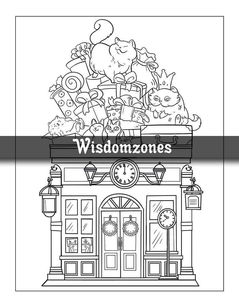 Adorable Towns: Adult Cute World Coloring Pages, Explore the Kawaii World and the Little Creatures, Tiny Creatures for Relaxation and Stress Relief (Artist Wisdom Stress Relaxation Series)